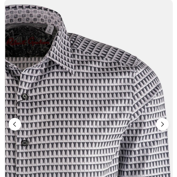Robert Graham The Francis Cool Minaret checks effect long sleeve shirt Size Med. - Picture 6 of 16
